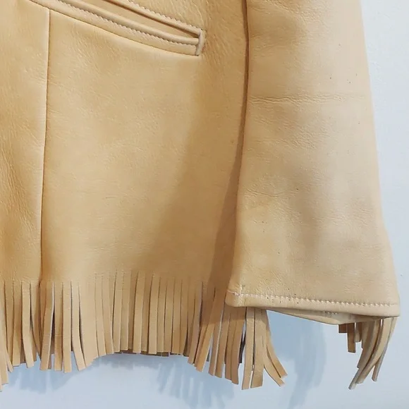 Vintage Uber Glove Company Buckskin Fringe Jacket - Picture 6 of 16